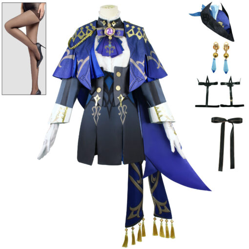 Genshin Impact Clorinde Cosplay Costume