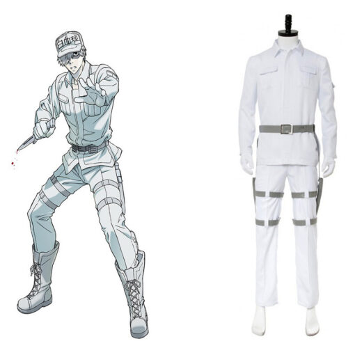 Cells at Work White Blood Cell Cosplay Costume