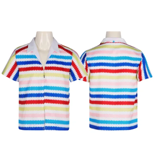 Barbie Allen Rainbow Stripe Pattern Cosplay Costume