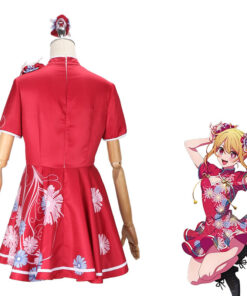 Oshi No Ko Hoshino Ruby in a Spring Festival Qipao Cosplay Costume