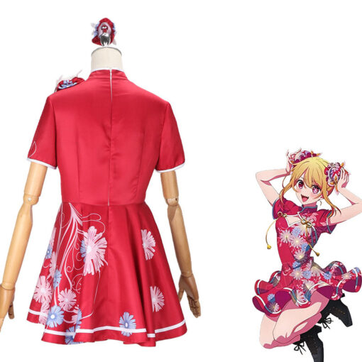 Oshi No Ko Hoshino Ruby in a Spring Festival Qipao Cosplay Costume