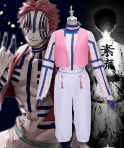 Demon Slayer Akaza Cosplay Costume