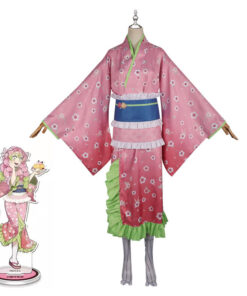 Demon Slayer Kanroji Mitsuri Kimono Cosplay Costume