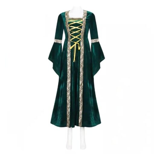 Hocus Pocus Green Robe Dress Cosplay Costume