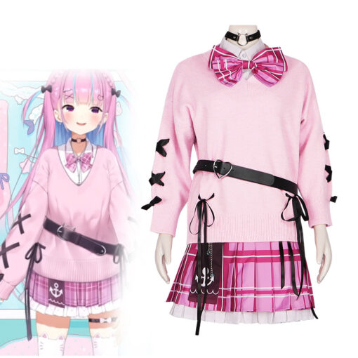 Vtuber Minato Aqua Cosplay Costume