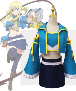 Fairy Tail Lucy Heartfilia Sailor Skirt Cosplay Costume