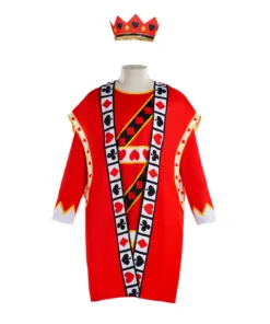 Alice in Wonderland King of Hearts poker Cosplay Costume