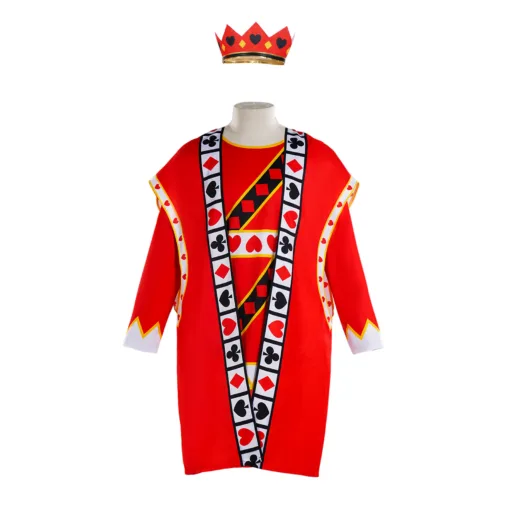 Alice in Wonderland King of Hearts poker Cosplay Costume