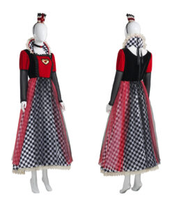 Alice in Wonderland Queen of Hearts Dress Cosplay Costume