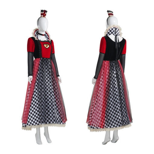 Alice in Wonderland Queen of Hearts Dress Cosplay Costume