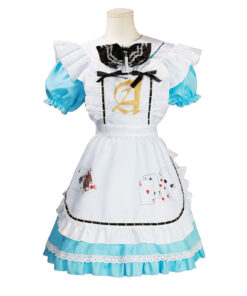 Alice in Wonderland Lolita Poker Dress Cosplay Costume