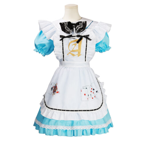 Alice in Wonderland Lolita Poker Dress Cosplay Costume