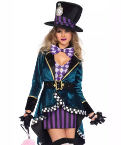 Alice in Wonderland Mad Hatter Stages Cosplay Costume