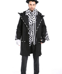 Alice in Wonderland Mad Hatter Male Magician Cosplay Costume