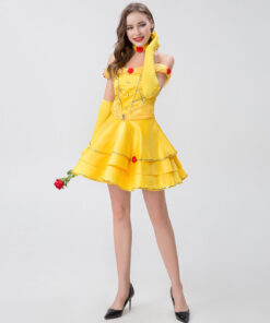 Beauty and the Beast Belle Short Dress Cosplay Costume