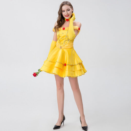 Beauty and the Beast Belle Short Dress Cosplay Costume