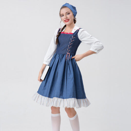 Beauty and the Beast Belle Maid Dress Cosplay Costume