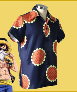 One Piece Luffy Sunflower Shirt Cosplay Costume