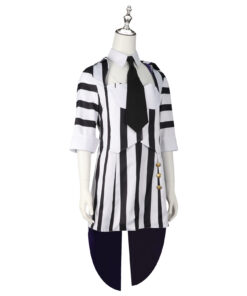 Beetlejuice Striped Style Dress Cosplay Costume