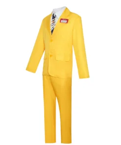 Beetlejuice Betelgeuse Yellow Suit Cosplay Costume