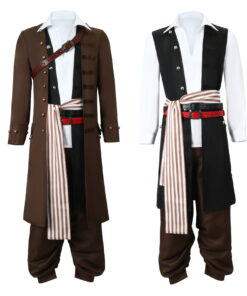 Pirates of the Caribbean Captain Jack Sparrow Cosplay Costume