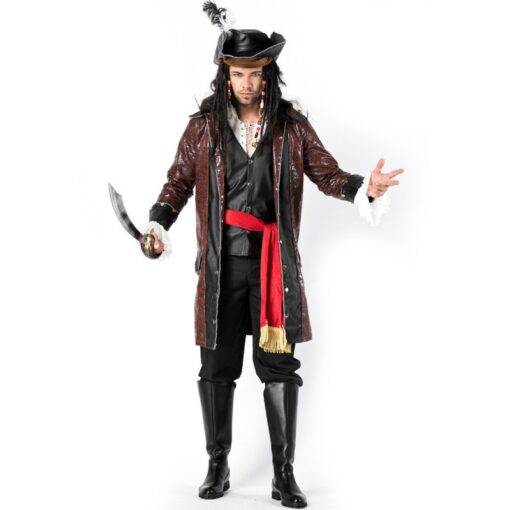 Pirates of the Caribbean Men Pirates Cosplay Costume