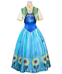 Frozen Anna Princess Ball Gown Cosplay Costume