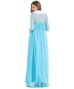 Frozen Elsa Princess Dress Cloak Cosplay Costume