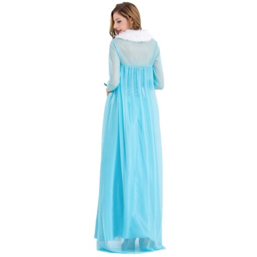 Frozen Elsa Princess Dress Cloak Cosplay Costume