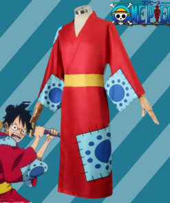 One Piece Luffy Kimono Cosplay Costume