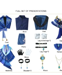 Genshin Impact Furina Water Deity Cosplay Costume