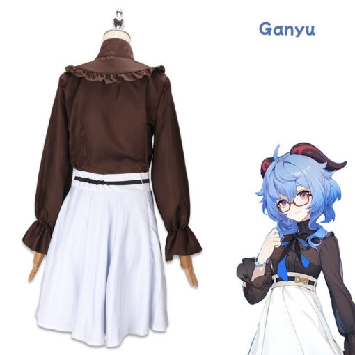 Genshin Impact Collaboration Edition Ganyu Cosplay Costume