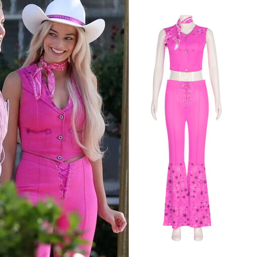 Barbie Pink Suit Cosplay Costume