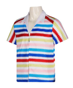 Barbie Allen Rainbow Stripe Pattern Cosplay Costume