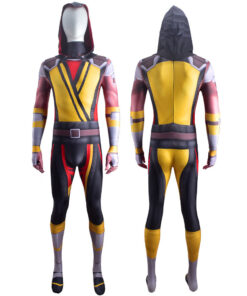 Mortal Kombat Scorpion Bodysuit Cosplay Costume