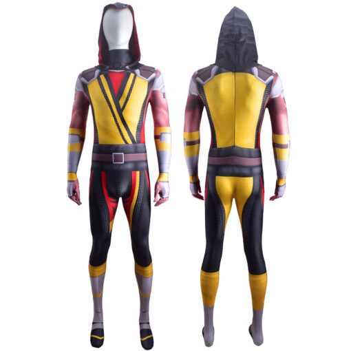 Mortal Kombat Scorpion Bodysuit Cosplay Costume