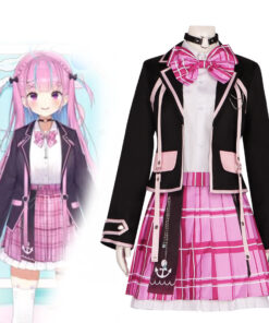 Vtuber Minato Aqua Cosplay Costume JK Uniform