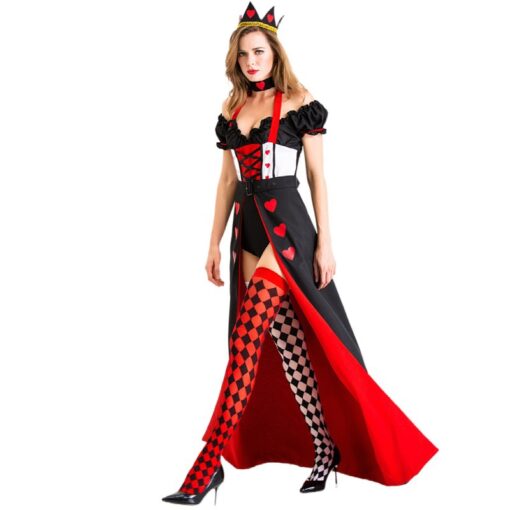 Alice in Wonderland Queen of Hearts Cosplay Costume