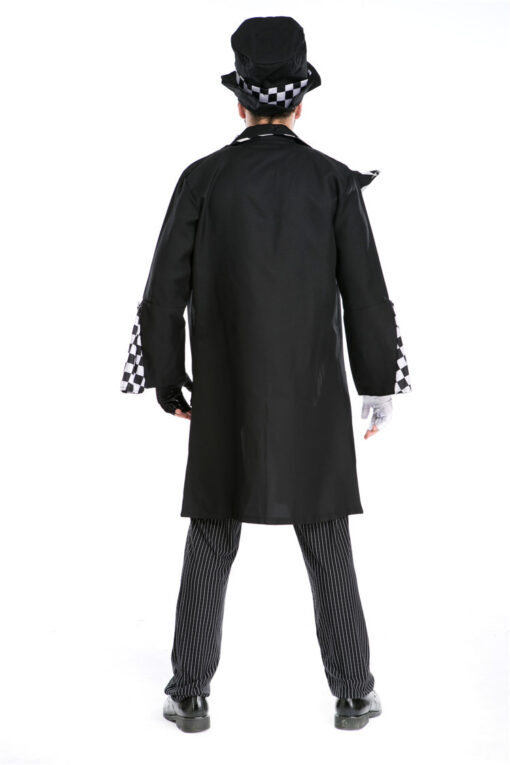 Alice in Wonderland Mad Hatter Male Magician Cosplay Costume