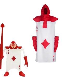 Alice in Wonderland Poker Warrior Cube Cosplay Costume