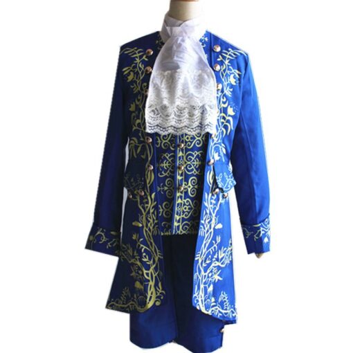 Beauty and the Beast Prince Blue Cosplay Costume