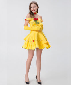 Beauty and the Beast Belle Short Dress Cosplay Costume