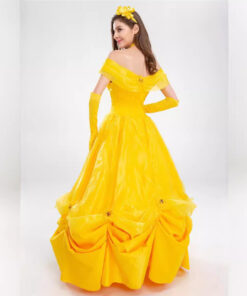 Beauty and the Beast Belle Yellow Dress Cosplay Costume