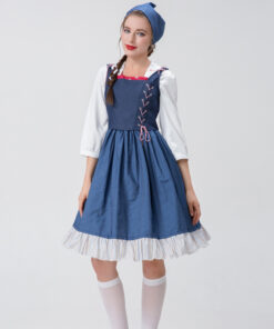 Beauty and the Beast Belle Maid Dress Cosplay Costume