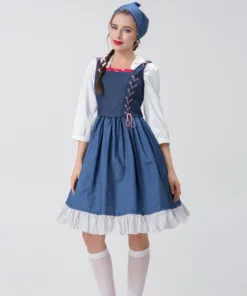 Beauty and the Beast Belle Maid Dress Cosplay Costume