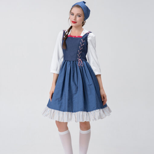 Beauty and the Beast Belle Maid Dress Cosplay Costume