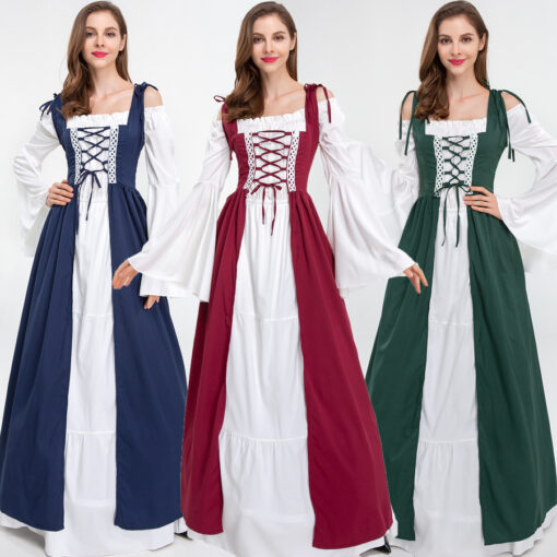 Beauty and the Beast Belle Green Dress Cosplay Costume