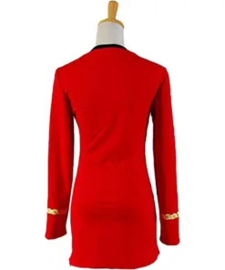 Star Trek The Original Series Red Women Uniform Cosplay Costume