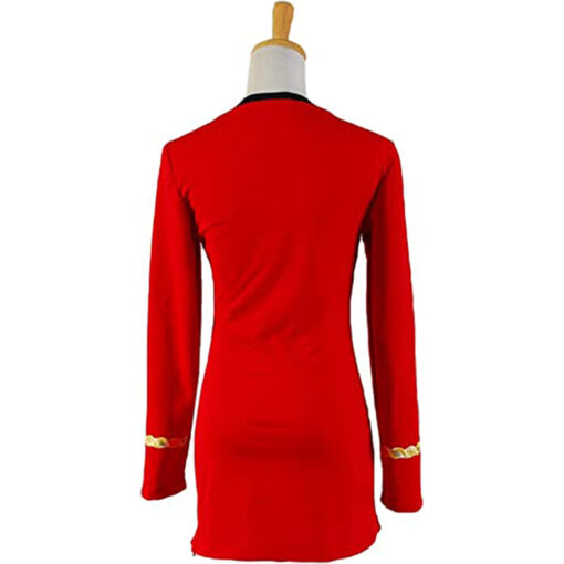 Star Trek The Original Series Red Women Uniform Cosplay Costume