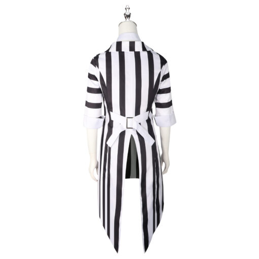 Beetlejuice Striped Style Dress Cosplay Costume